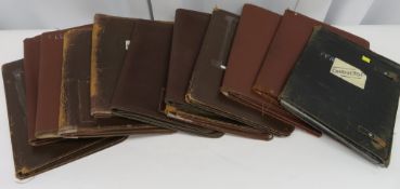 12x soft leather music pouches - closed 15" x 12".