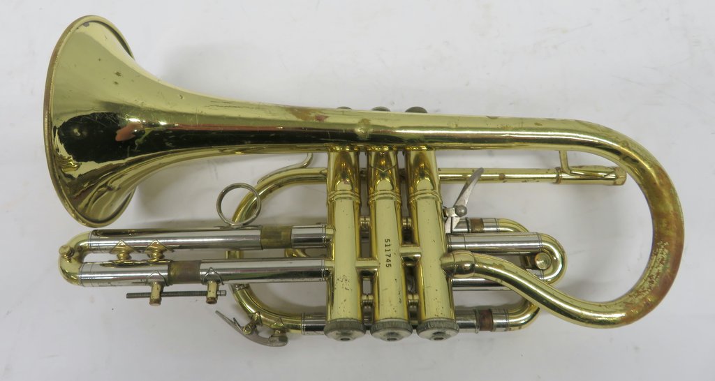 Bach Stradivarius 184 ML cornet with case. Serial number: 511745. Please note that this i - Image 13 of 19