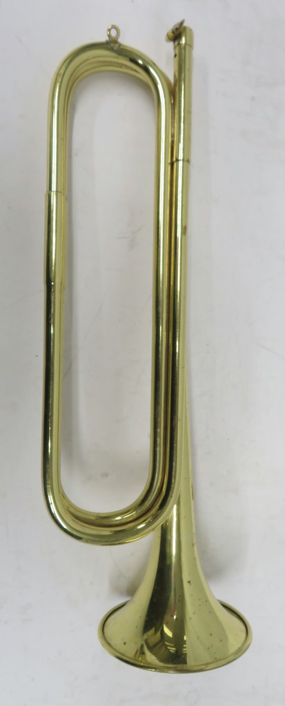 BBIM Ltd 1977 cavalry trumpet with case. Please note that this item is sold as seen with n - Image 8 of 9