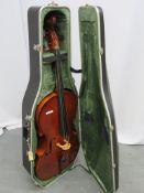 Christian Benker 1983 cello with 30 inch body in case. Please note that this item is sold