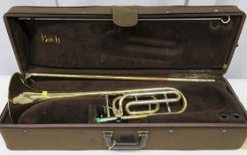 Vincent Bach Stradivarius 42 tenor trombone with case. Serial Number: 81363. Please note t