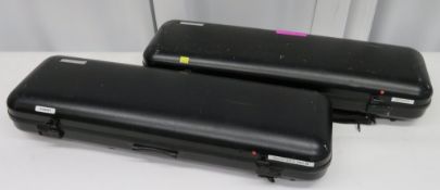 2x Gewa Air hard violin cases.