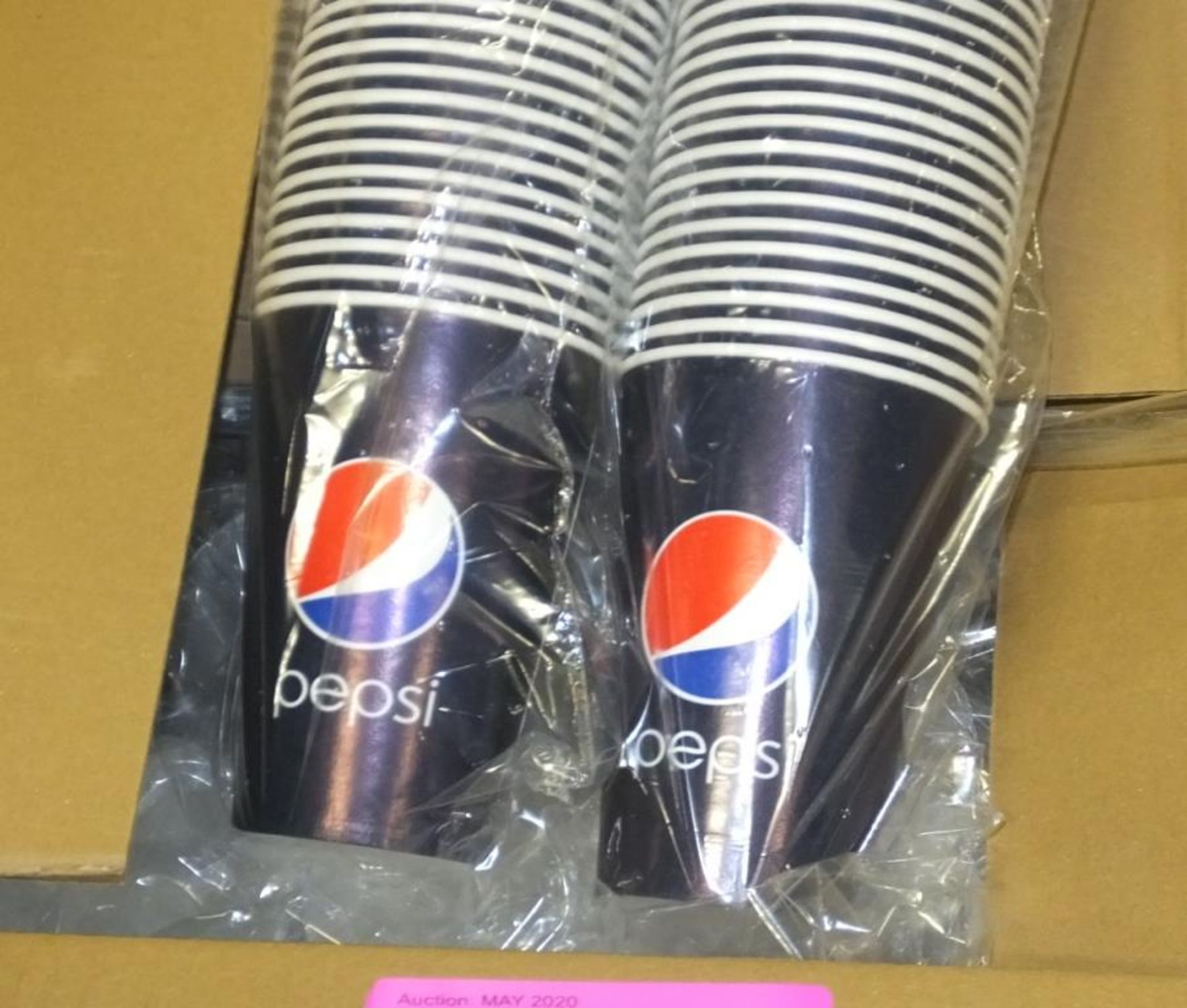 2x Boxes of Pepsi paper cups - Image 2 of 2