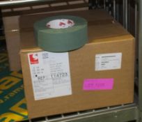 2x Boxes of Olive Green Scapa Cloth Adhesive Tape - 50mm x 50m per roll - 16 Rolls per box