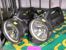 2x Dragon T12 Searchlight 100W - No Chargers.