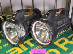 2x Dragon T12 Searchlight 100W - No Chargers.