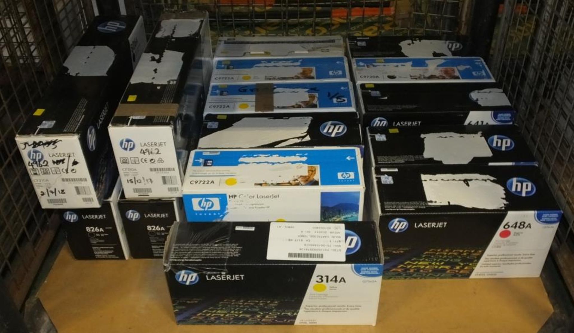 3x HP 641A C9720A Laserjet Print Cartridge Black, 5x HP C9722A Laserjet Print Cartridge Ye