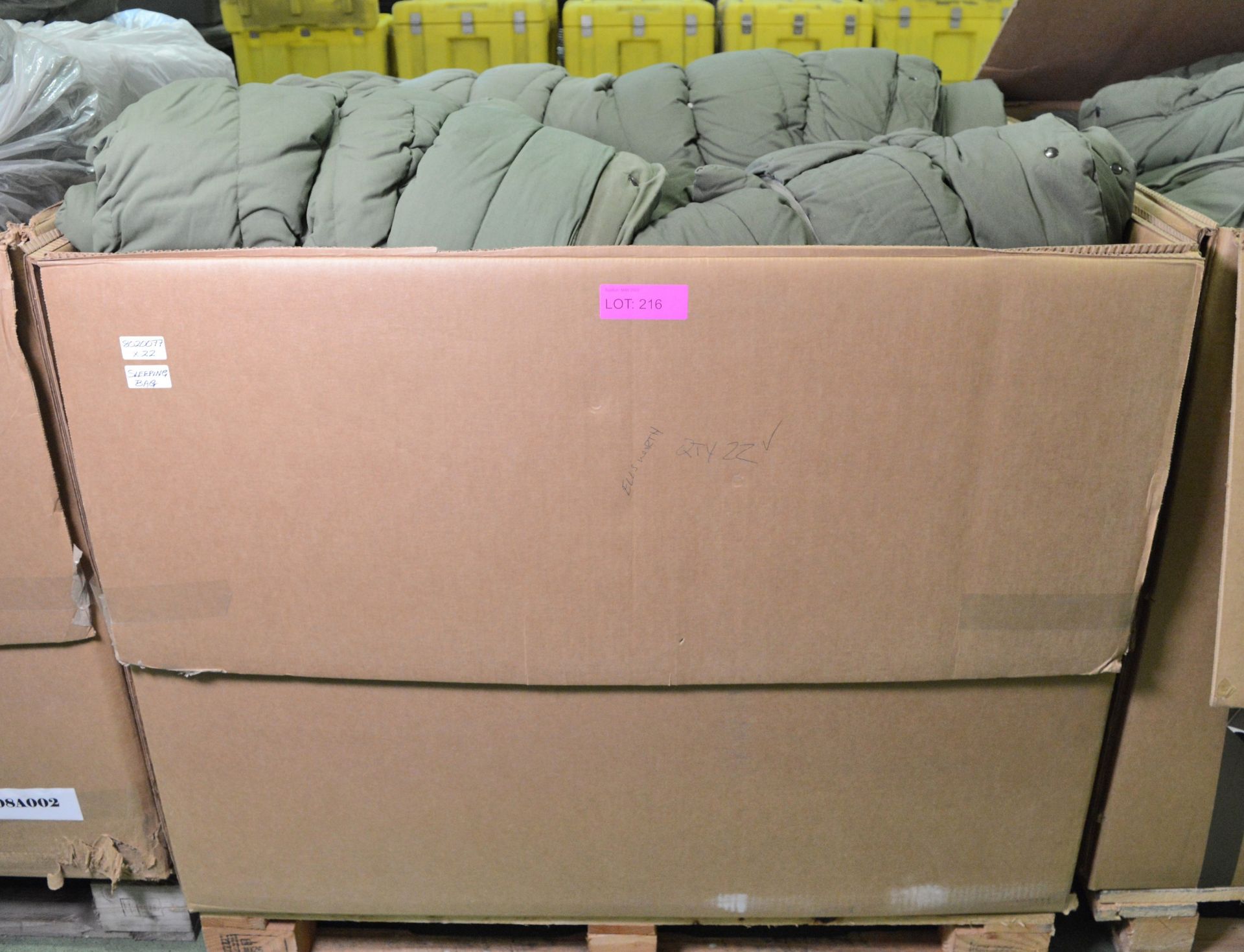 22x Olive Green Military Sleeping Bags.