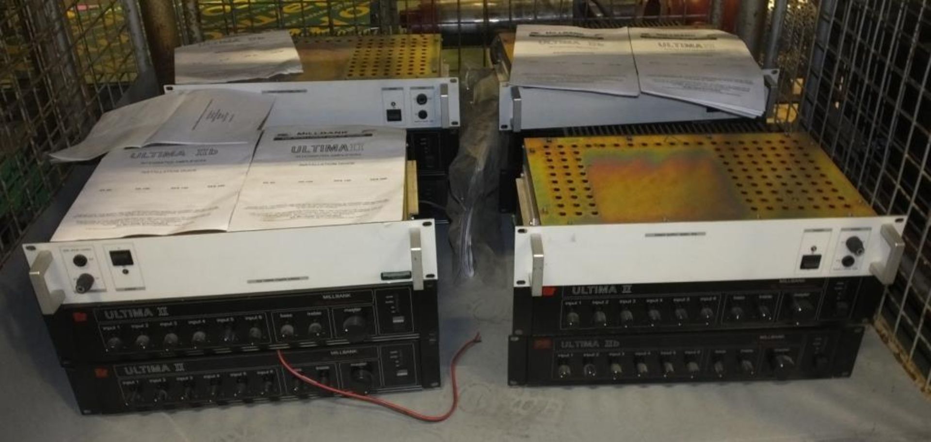 8x Ultima amplifiers, 4x Power panels