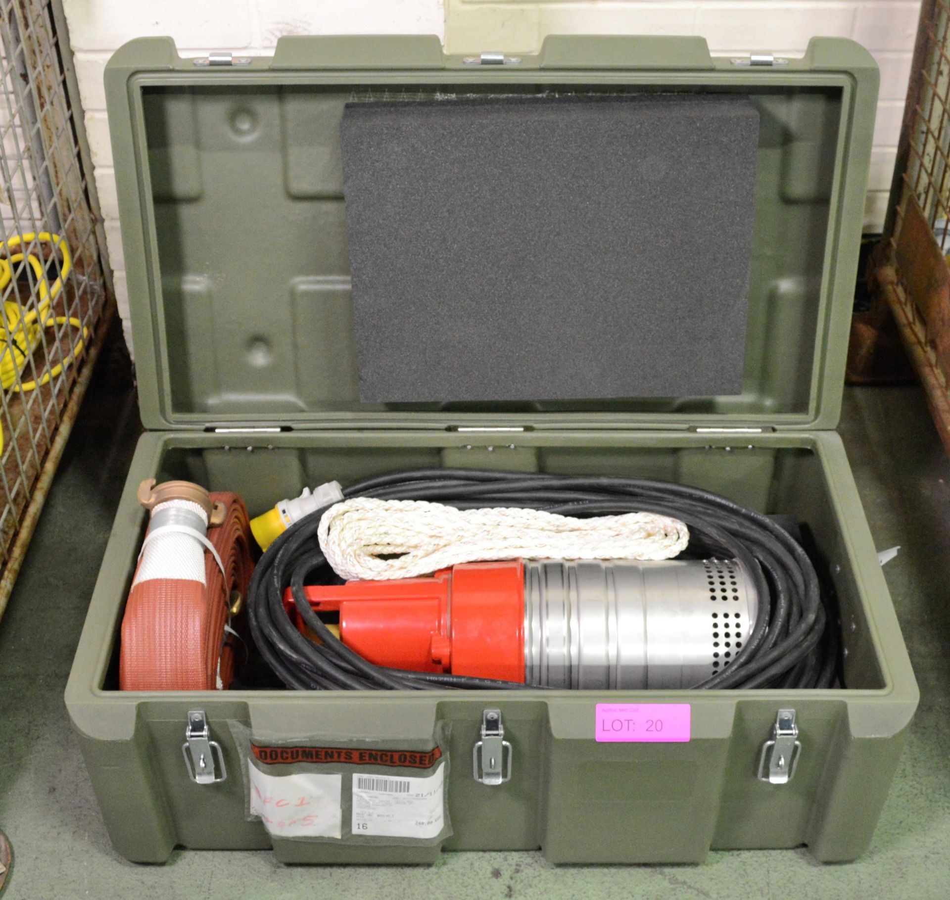 Grindex Minex TypeG1005 Submersible Pump Hose 110V In a Case.