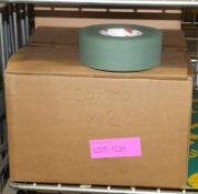 2x Boxes of Olive Green Scapa Cloth Adhesive Tape - 50mm x 50m per roll - 16 Rolls per box