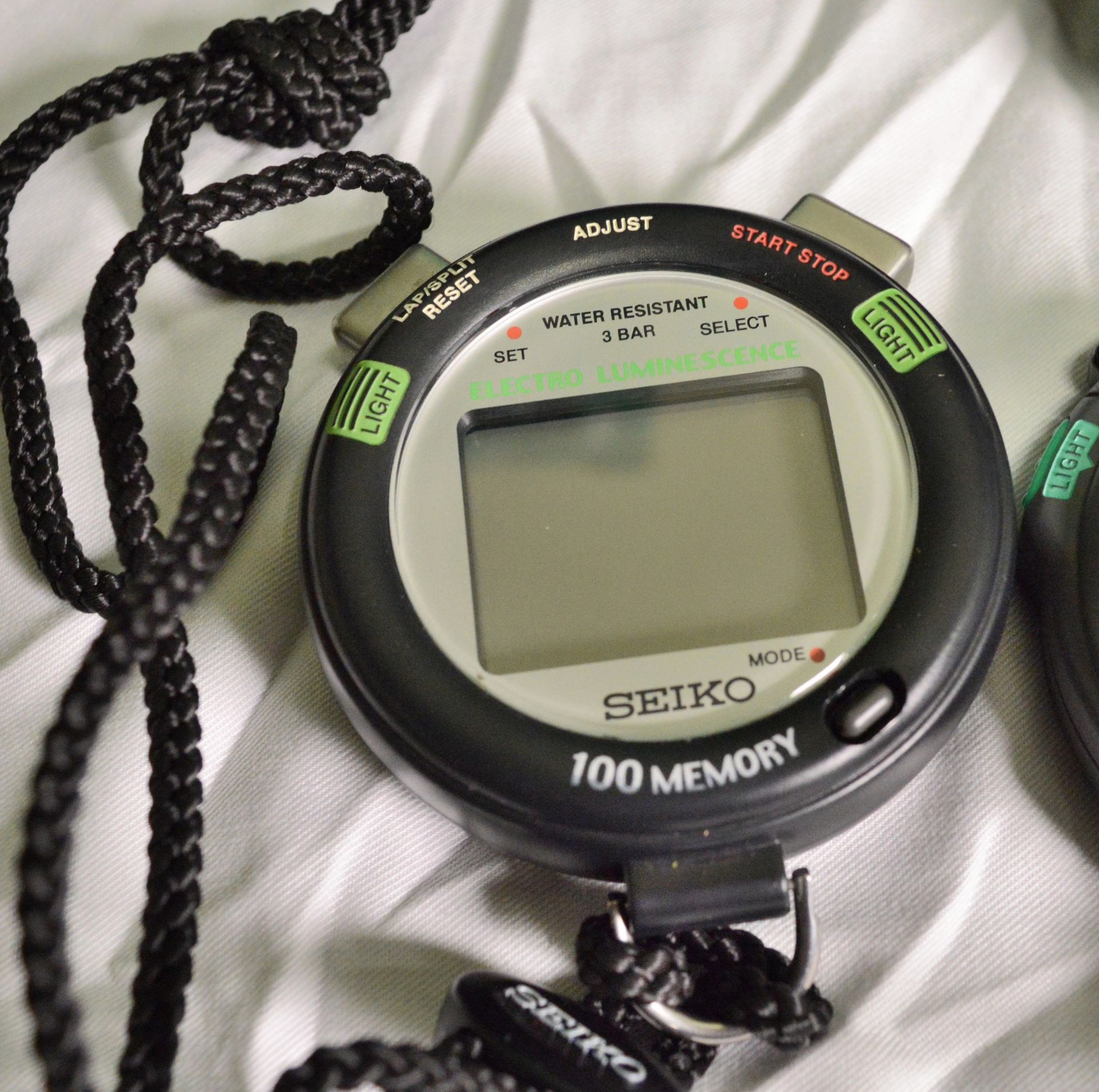 2x Seiko Digital Stopwatches with Case. - Image 3 of 5