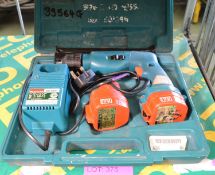 Makita 8411D Drill 12V 2x Batteries & Charger in Carry Case.