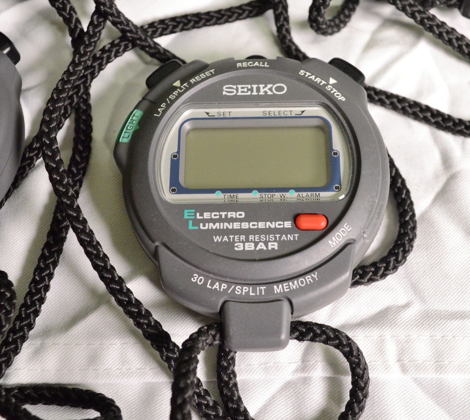 2x Seiko Digital Stopwatches with Case. - Image 5 of 5