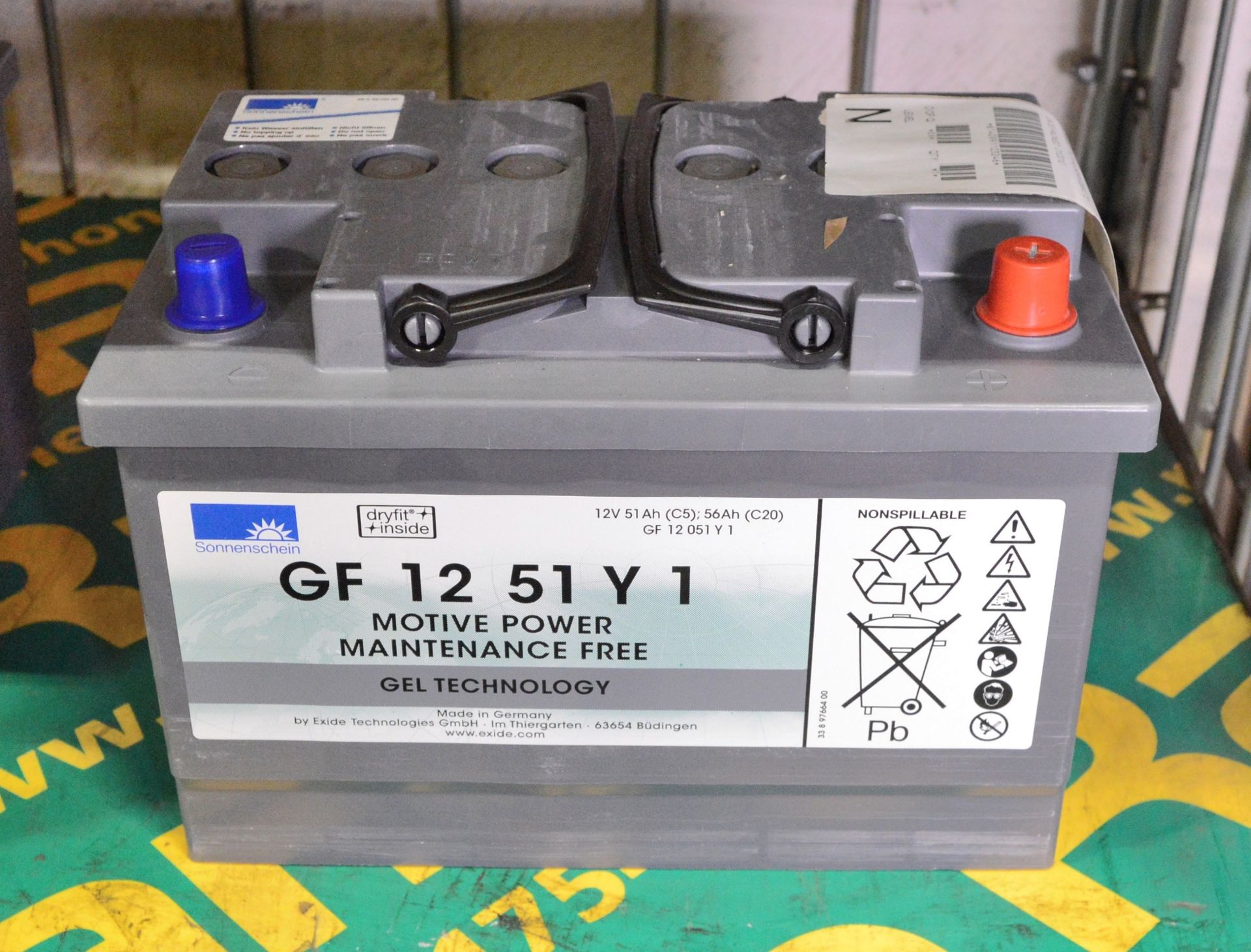 Sonnenschein GF 12 51 Y1 Battery 12V 51Ah. - Image 2 of 2