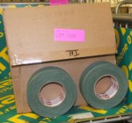 2x Boxes of Olive Green Scapa Cloth Adhesive Tape - 50mm x 50m per roll - 16 Rolls per box