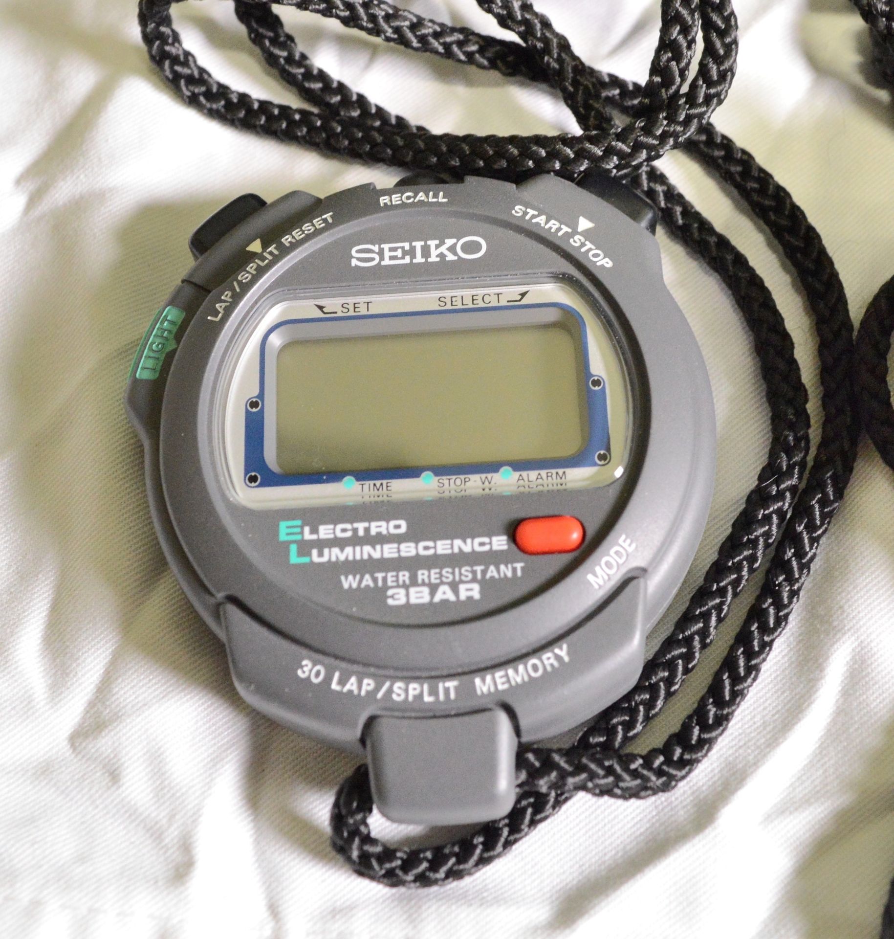 3x Seiko Digital Stopwatches with Case. - Image 3 of 5