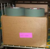 2x Boxes of Olive Green Scapa Cloth Adhesive Tape - 50mm x 50m per roll - 16 Rolls per box