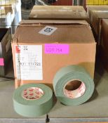 2x Boxes of Olive Green Scapa Cloth Adhesive Tape - 50mm x 50m per roll - 16 Rolls per box