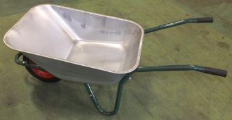 Metal wheel barrow