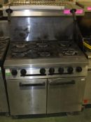 AS SPARES OR REPAIRS - 6 range cooker