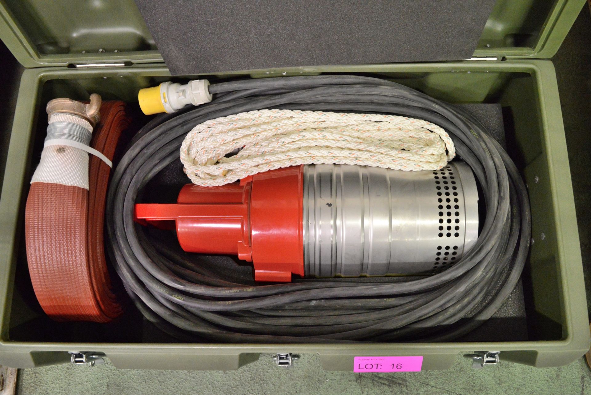 Grindex Minex TypeG1005 Submersible Pump Hose 110V In a Case. - Image 2 of 4