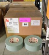 2x Boxes of Olive Green Scapa Cloth Adhesive Tape - 50mm x 50m per roll - 16 Rolls per box