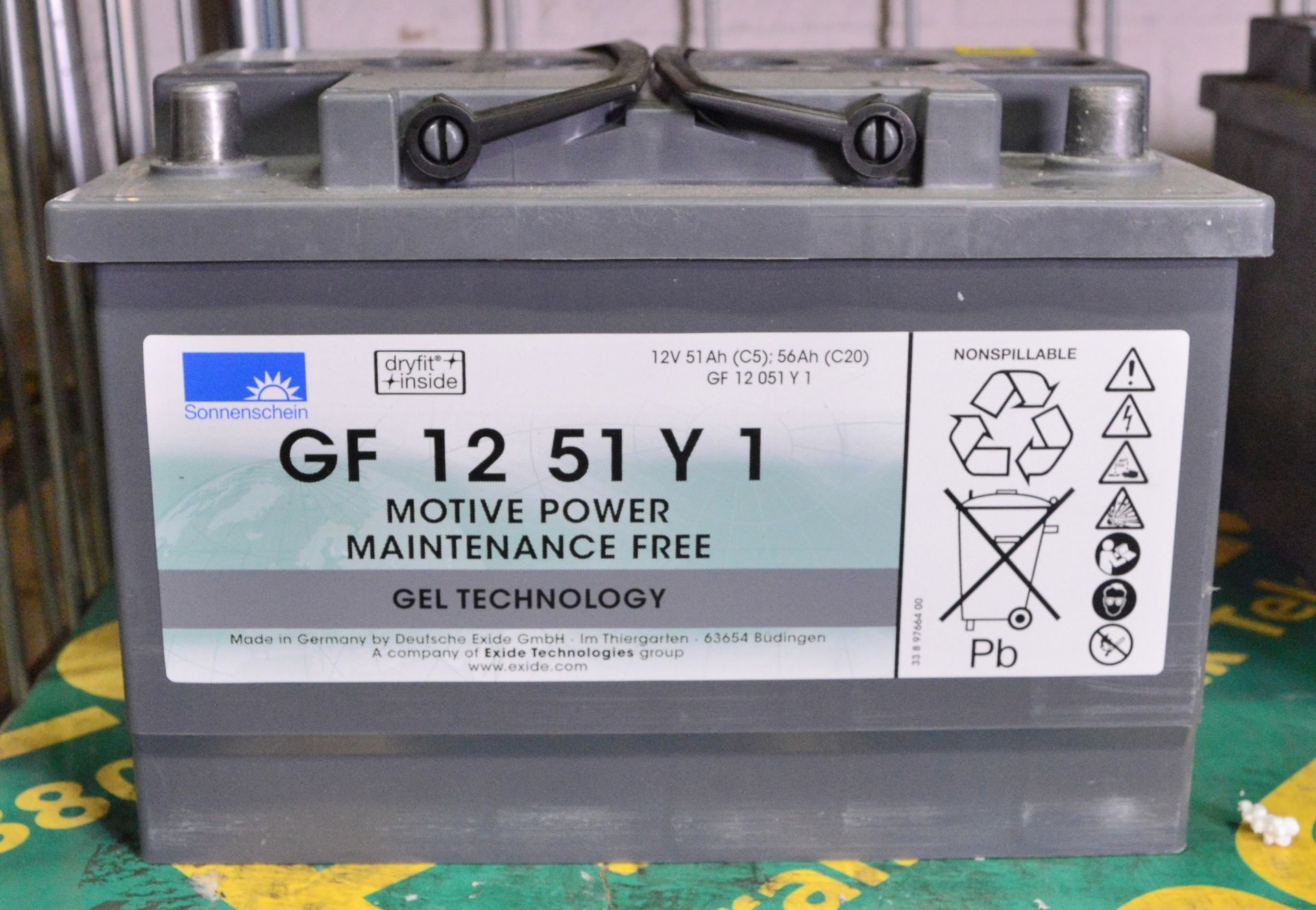 Sonnenschein GF 12 51 Y1 Battery 12V 51Ah. - Image 2 of 2