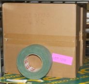 2x Boxes of Olive Green Scapa Cloth Adhesive Tape - 50mm x 50m per roll - 16 Rolls per box