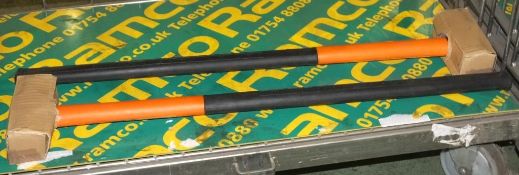 2x Silverline 7lb sledgehammers with fibreglass shafts