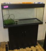 Fish tank on stand - 1000 x 400 x 1230, with new tube light