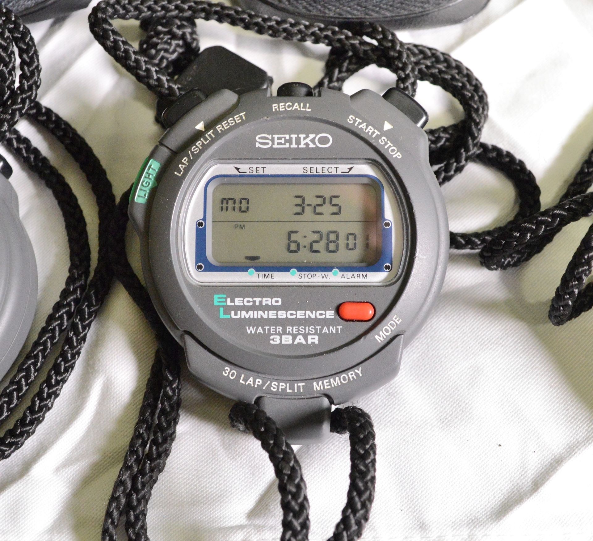 3x Seiko Digital Stopwatches with Case. - Image 4 of 5