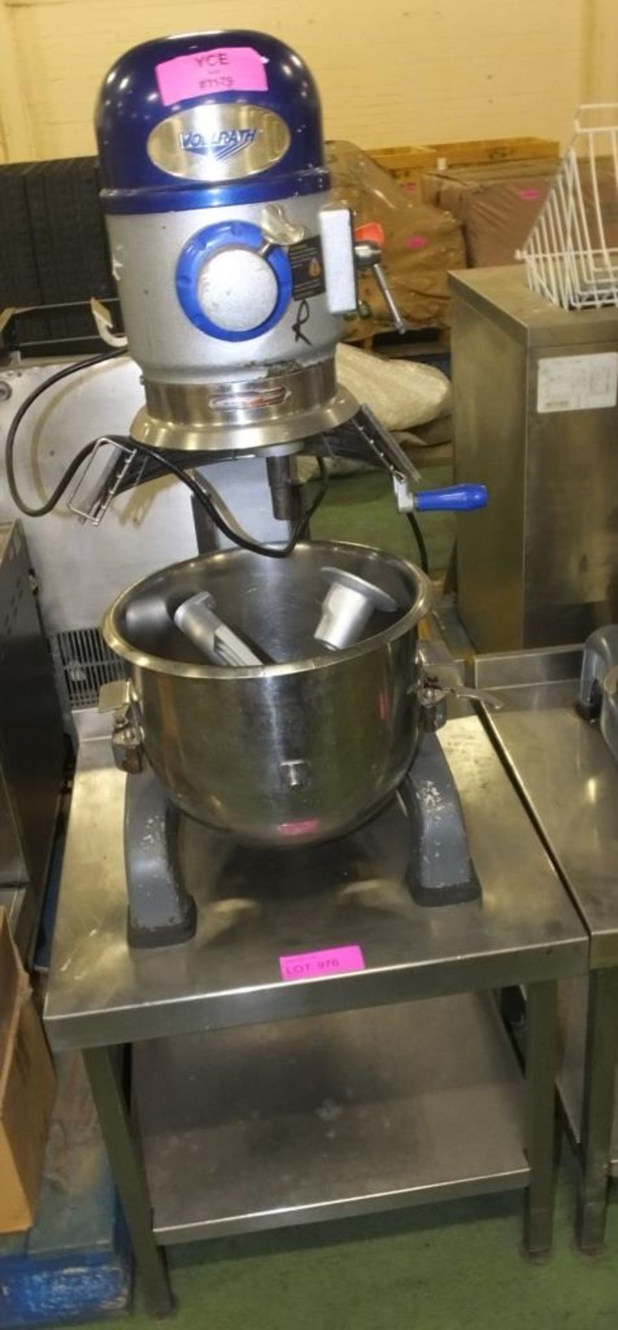 AS SPARES OR REPAIRS - Vollrath electric mixer - 1x bowl, dough hook, mixer