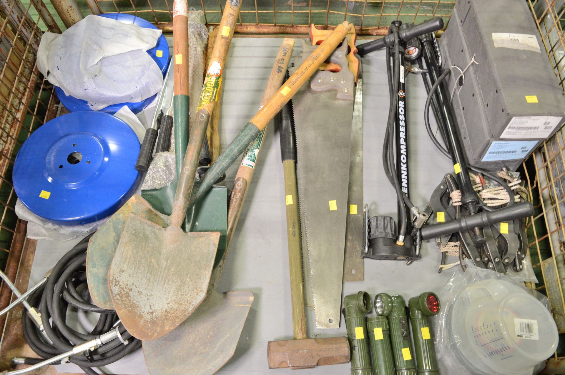 Shovels. Antifreeze Testers. Hammers. Grease Guns. Hand Saws. Rennkompressor Hand Pump. - Image 2 of 2