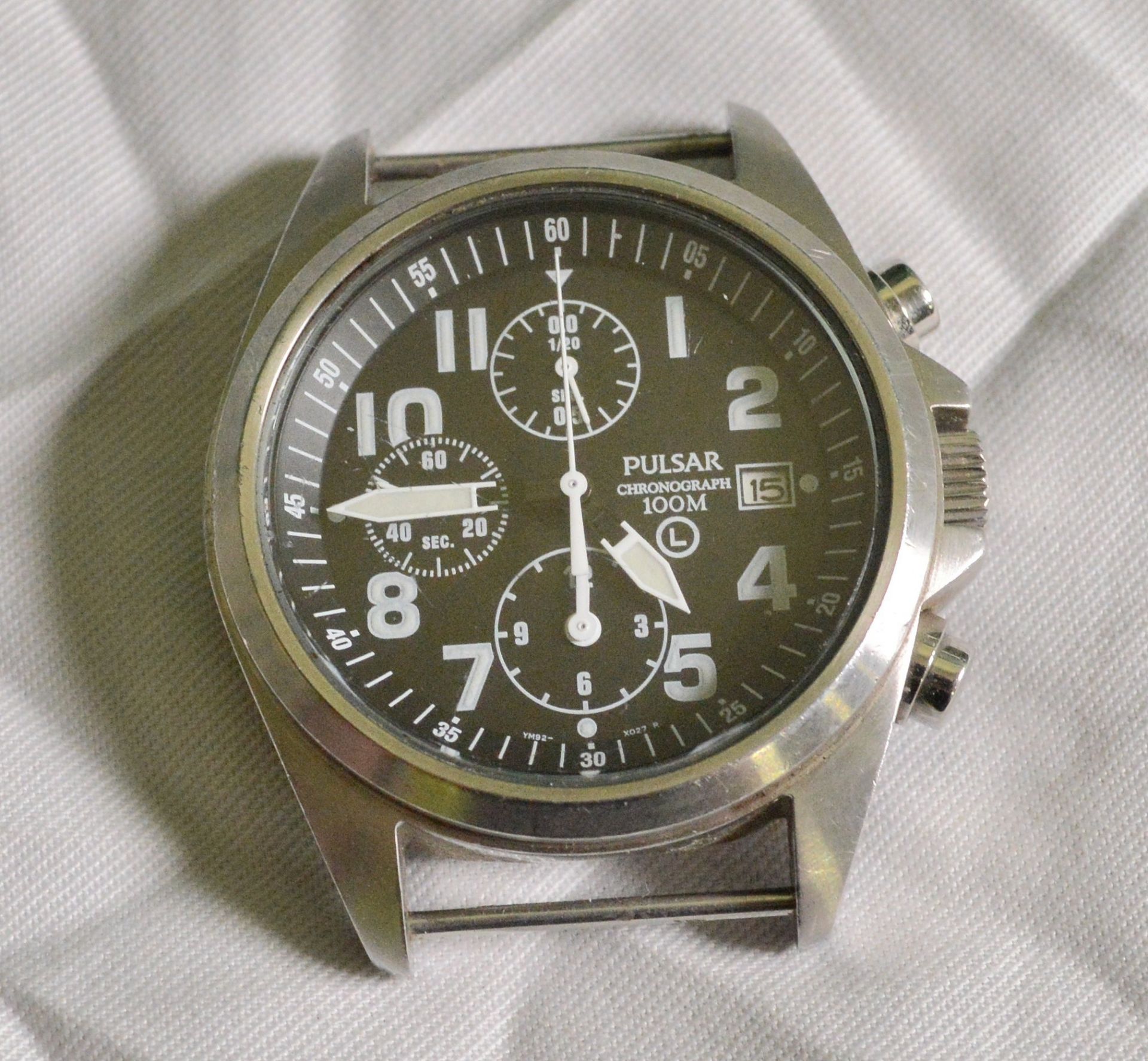 Pulsar 100m Chronograph Watch. - Image 2 of 2