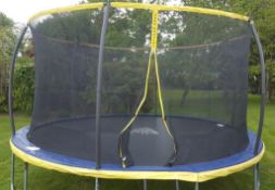 Trampoline 14ft with enclosure and ladder - see description