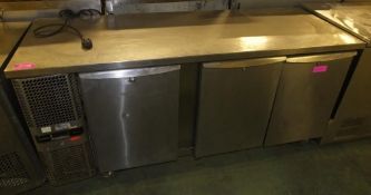 AS SPARES OR REPAIRS - Precision 3 door under counter fridge