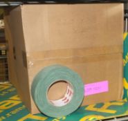 2x Boxes of Olive Green Scapa Cloth Adhesive Tape - 50mm x 50m per roll - 16 Rolls per box