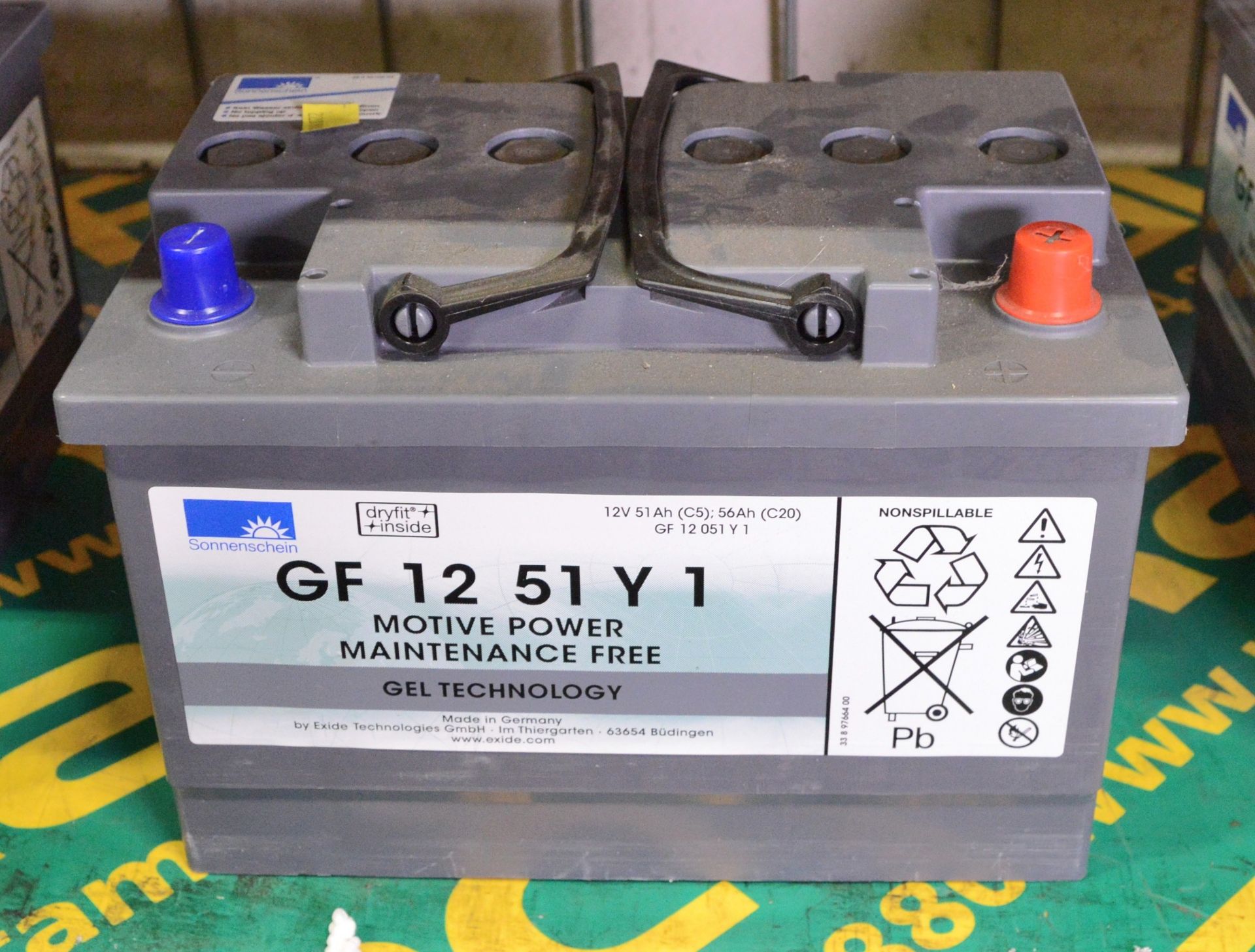 Sonnenschein GF 12 51 Y1 Battery 12V 51Ah. - Image 2 of 2