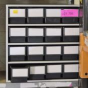 Metal Cabinet with 16 Drawers L400 x W320 x H400mm.