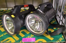 2x Dragon T12 Searchlight 100W - No Chargers.