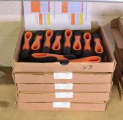 5x Boxes of Bahco Ergo Plastic File Handles - 10 per box.