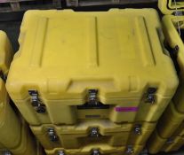 3x Plastic Case Yellow Empty L600 x W400 x H360mm.