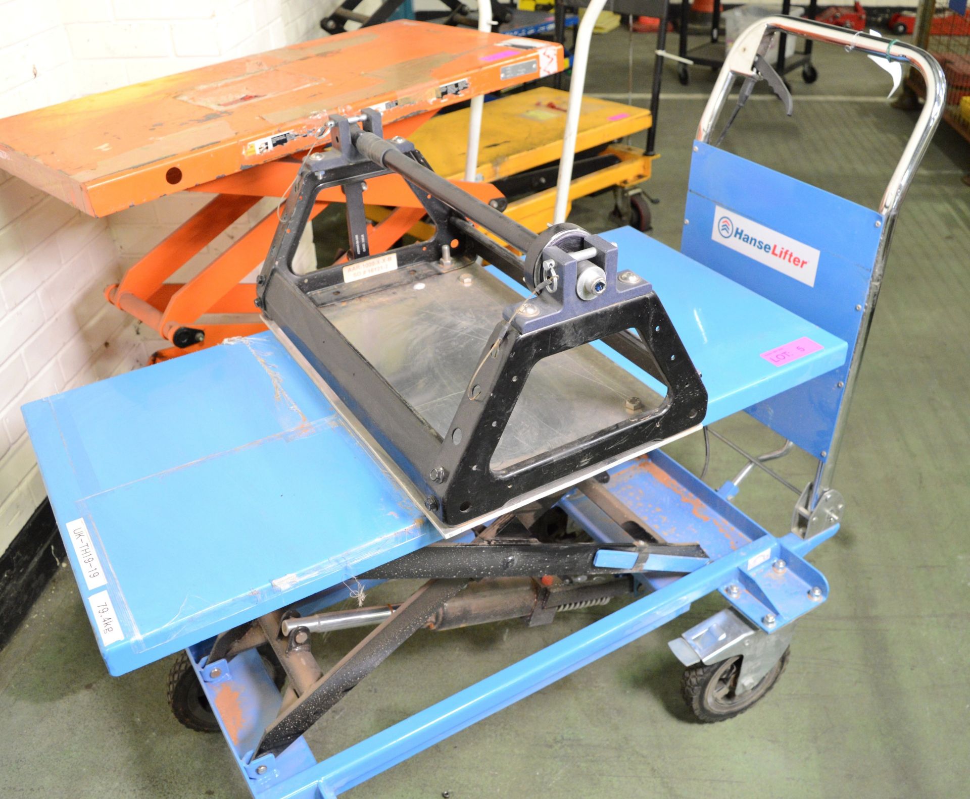 HanseLifter Mobile Lifting Platform Trolley With Reel Winder. - Image 3 of 3