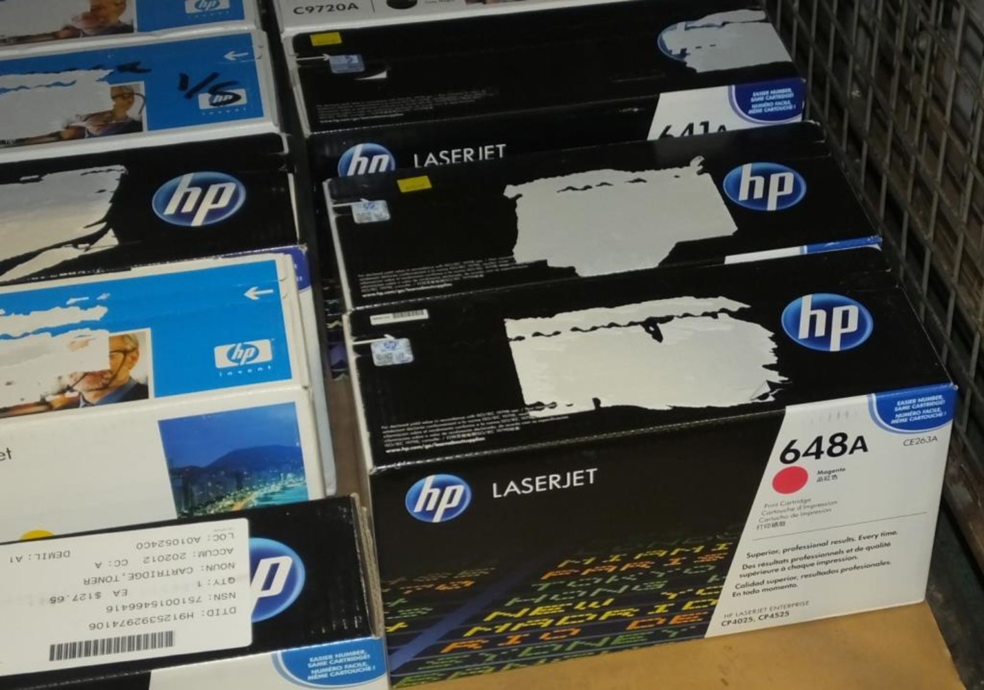 3x HP 641A C9720A Laserjet Print Cartridge Black, 5x HP C9722A Laserjet Print Cartridge Ye - Image 2 of 3