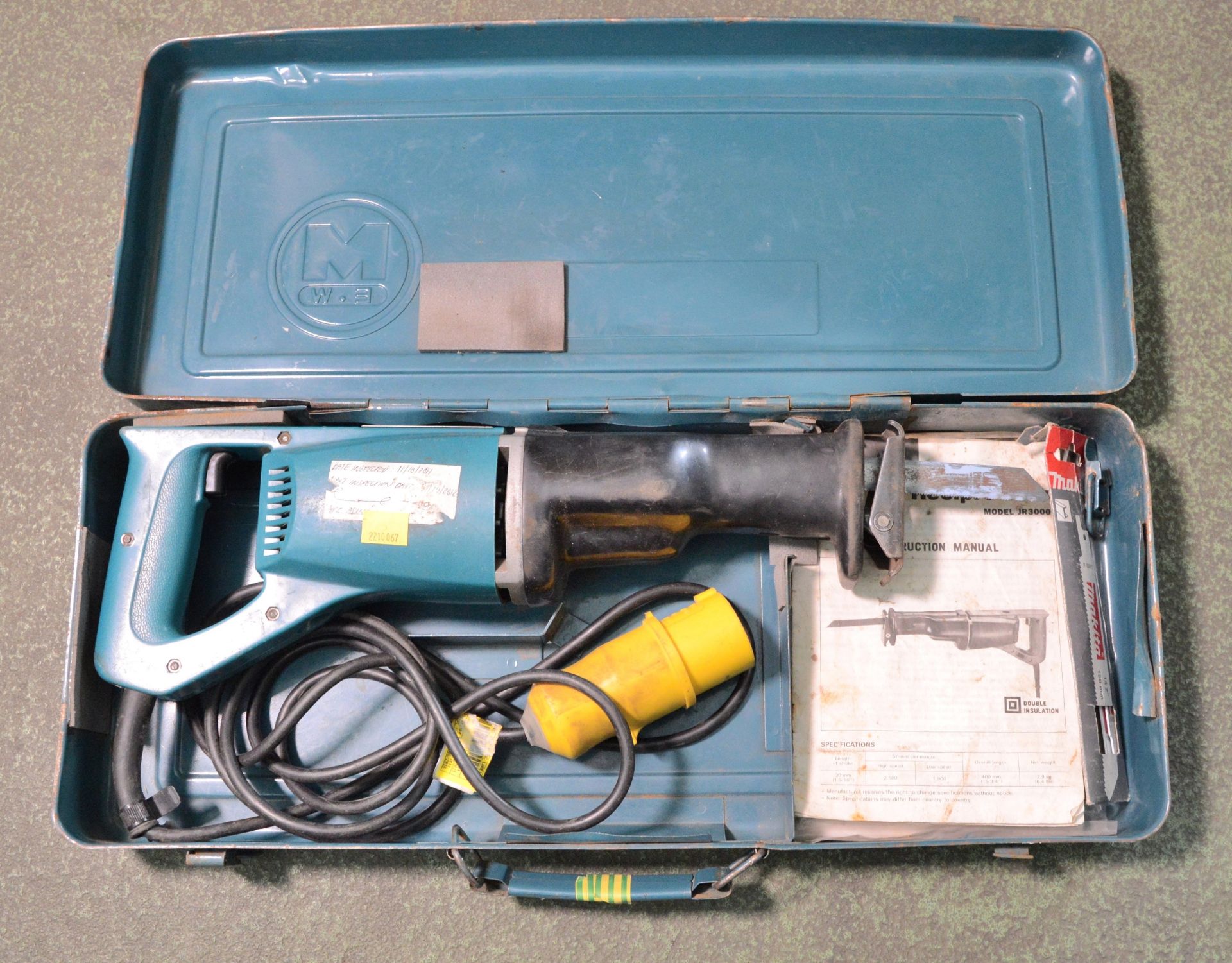 Makita JR3000 Reciprocating Saw & Case 110V.