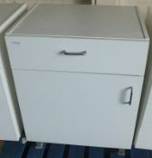 White Wooden Lab Cabinet Mobile L660 x W530 x H810mm