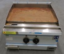 Heavy duty countertop induction smooth griddle, 3 phase, new