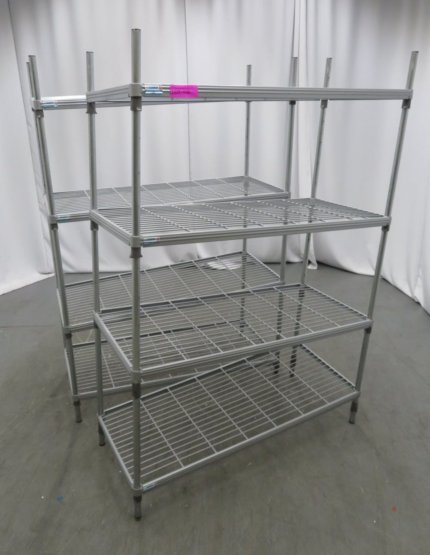 2x 4 Tier kitchen storage racks. 1170x500x1700mm