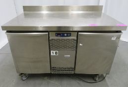 Electrolux two door counter fridge, +10C / -2C, 1 phase electric